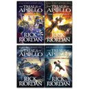 Photo of The Trials of Apollo Series Books 1-4 Box Set by Rick Riordan on a White Background