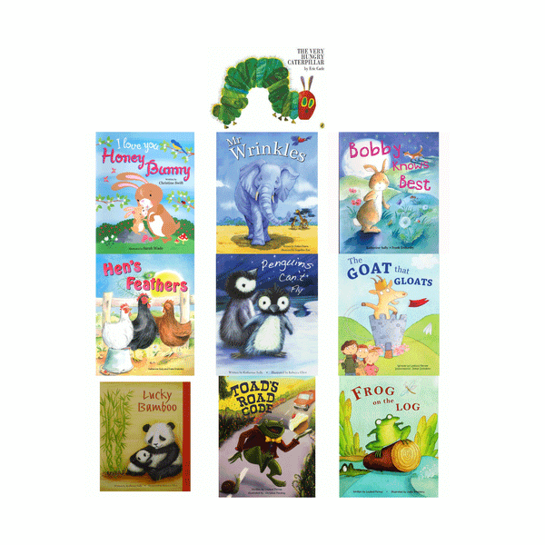 The Very Hungry Caterpillar Alligator 10 Book Set Flat Picture Books Collection