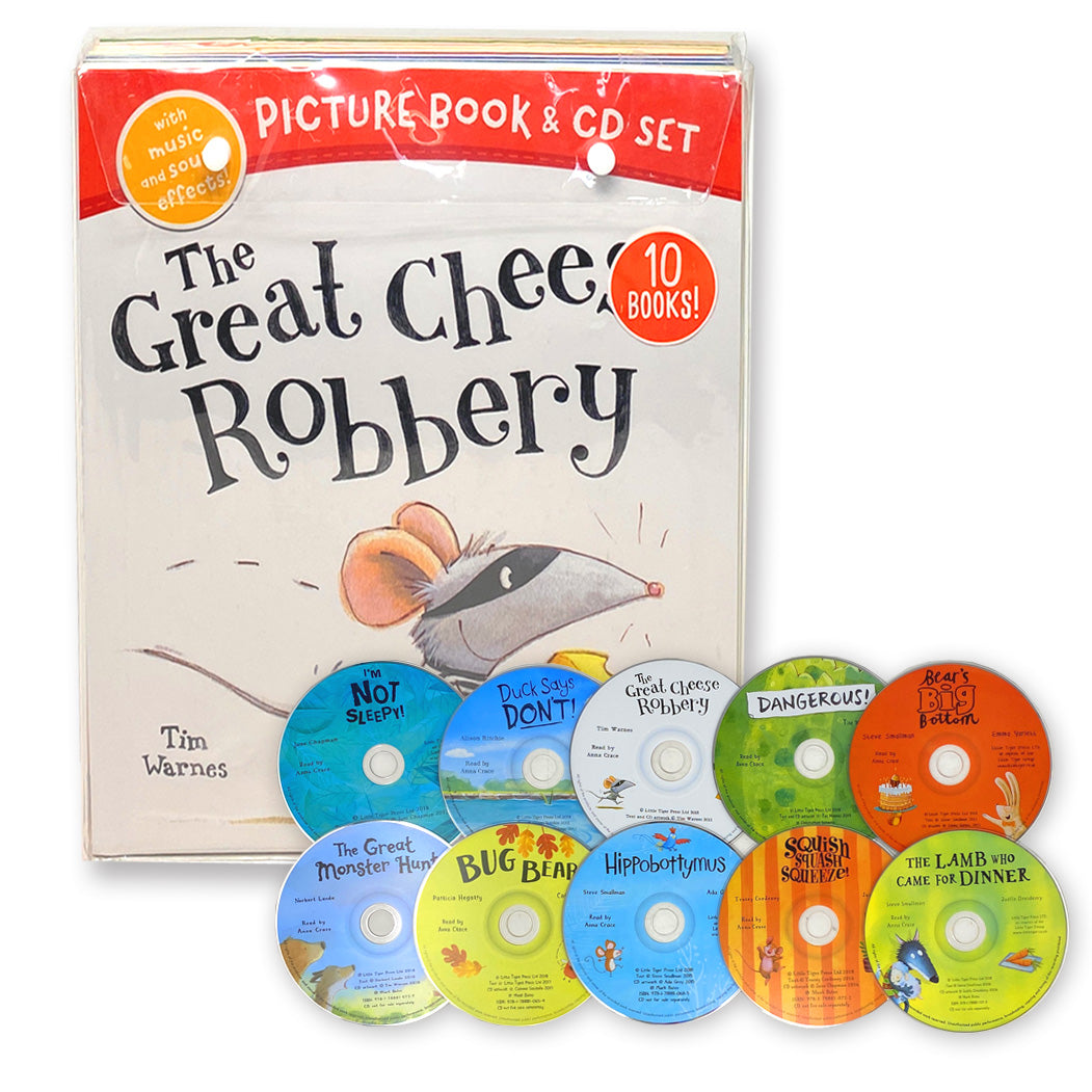 The Great Cheese Robbery 10 Picture Books & Audio CDs Set | Fun Children's Stories for Ages 3–7 – Animals, Humor, Learning & Interactive Reading