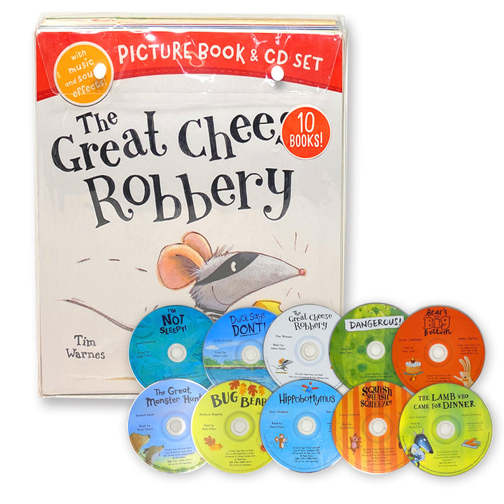 The Great Cheese Robbery 10 Picture Books & Audio CDs Set | Fun Children's Stories for Ages 3–7 – Animals, Humor, Learning & Interactive Reading
