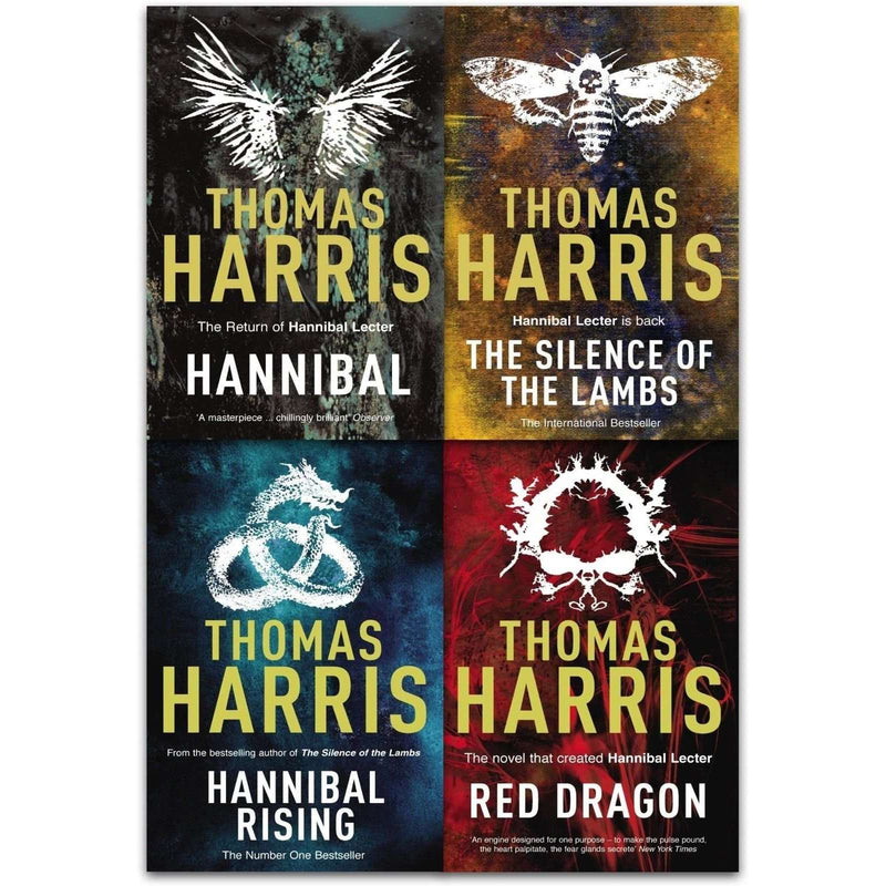 Thomas Harris Hannibal Lecter Collection 4 Books Set Red Dragon, Silence of Lamb