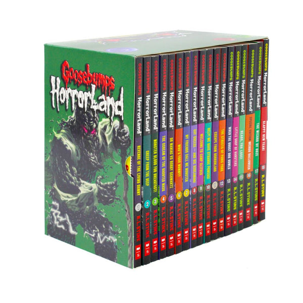 Goosebumps HorrorLand 18 Book Box Set by R.L. Stine | Scary Children's Fiction Series – Spooky Stories, Paperback Collection & Kids' Reading Fun