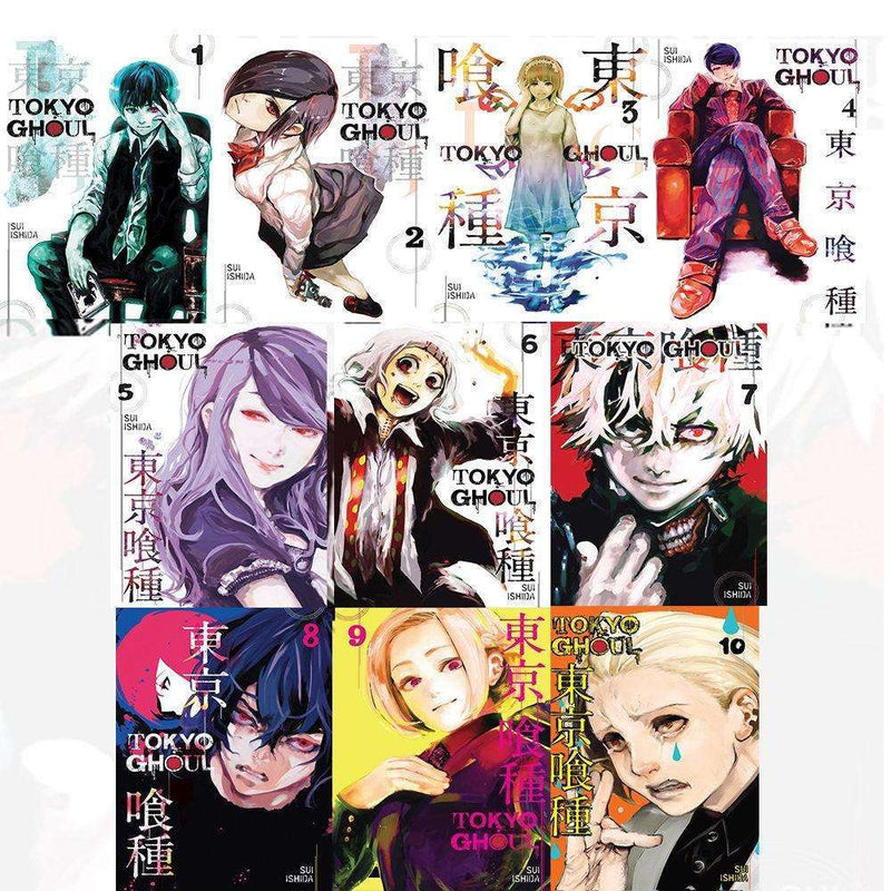 Tokyo Ghoul, Volume 1-10 Collection 10 Books Set By Sui lshida