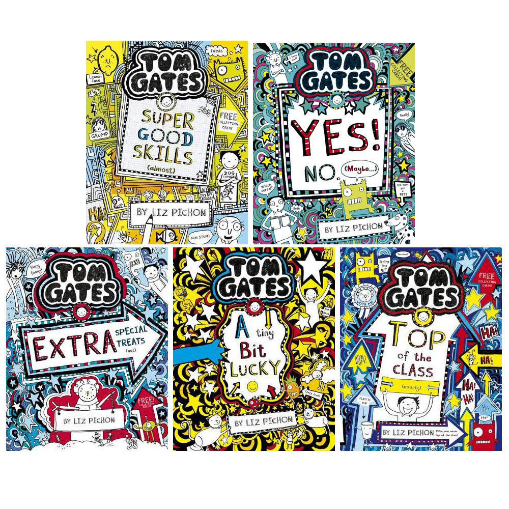 Tom Gates 5 Books Collection Set By Liz Pichon Series 2 (6-10) | Fun & Humorous Stories for Kids | Adventure, Creativity & School Life