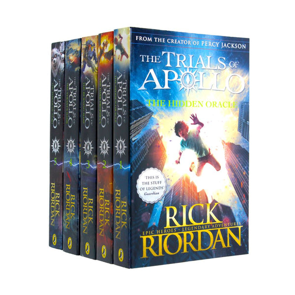 Trials of Apollo 5-Book Set by Rick Riordan | Greek Mythology Adventure Series for Middle Grade & Young Readers | Popular Fantasy Book Collection