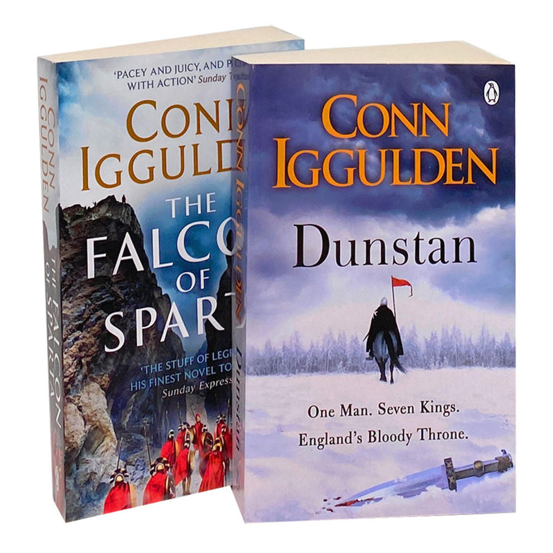 Conn Iggulden 2 Book Set Collection Inc The Falcon Of Sparta, Dunstan...