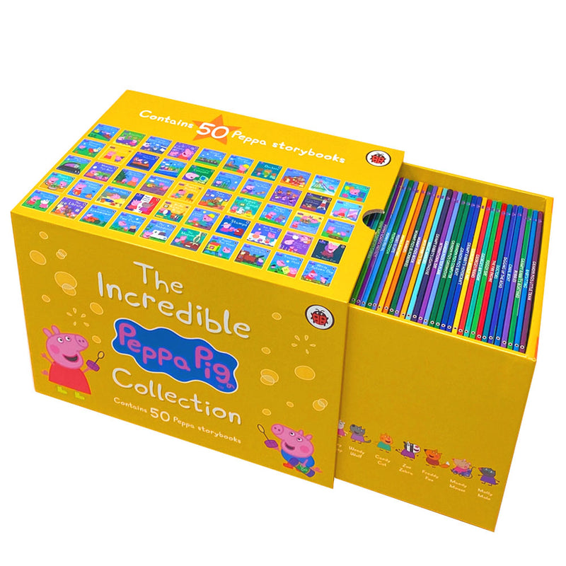 The Incredible Peppa Pig Collection 50 Paperbacks Books Box Set , By Ladybird