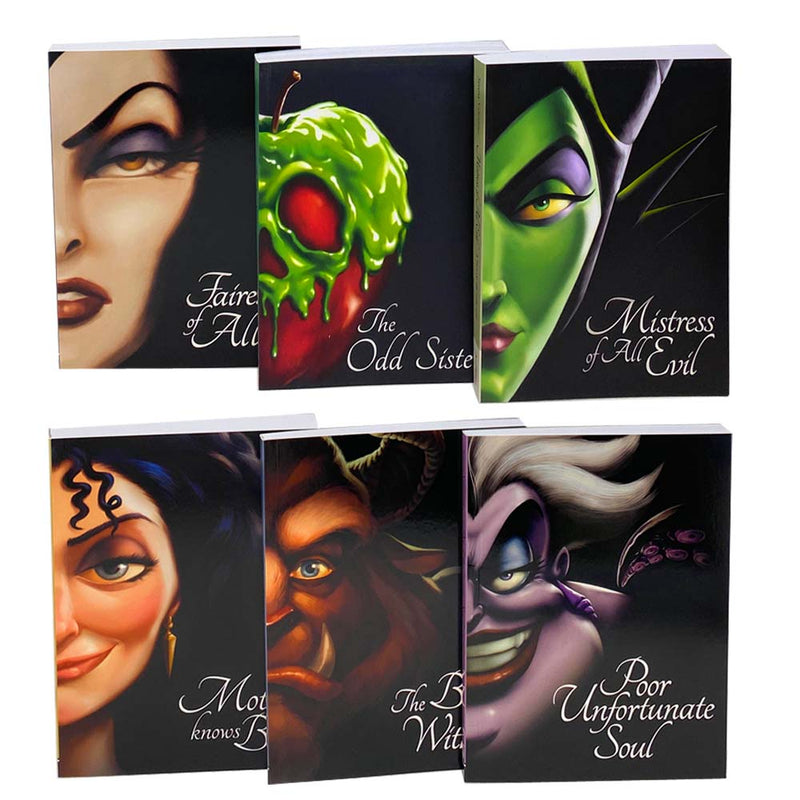 Disney Villain Tales Collection 6 Books Set By Serena Valentino (Child