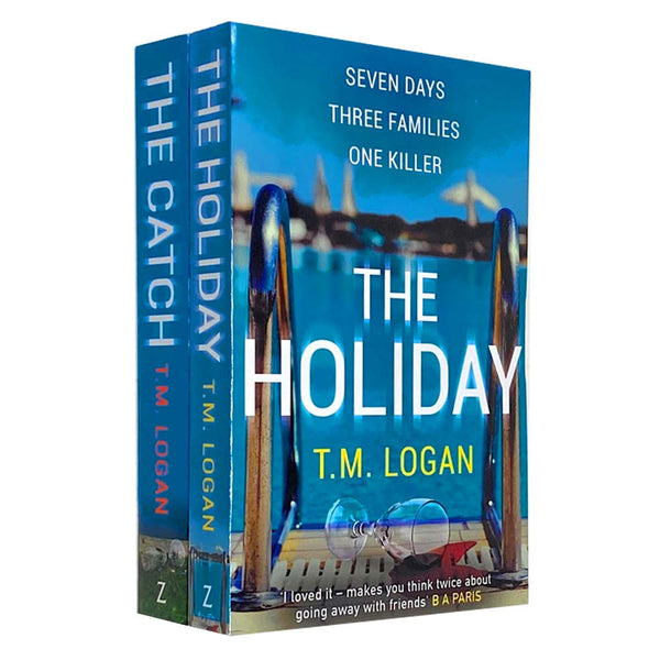 The Catch & The Holiday By T.M. Logan 2 Books Collection Set