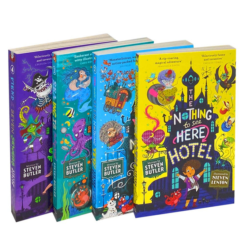 Nothing to see Here Hotel collection 4 Books set by Steven Butler