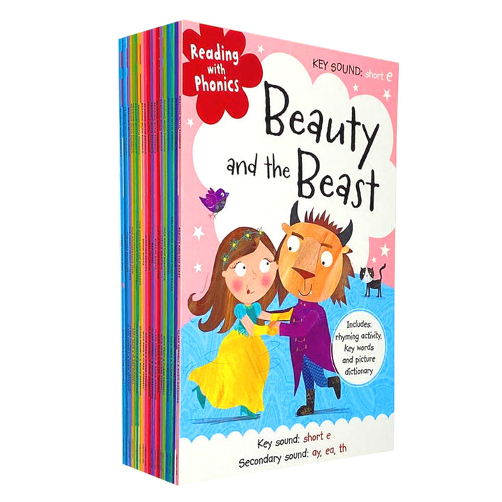 Fairy Tale Phonics Book Set for Kids – 20 Fun & Educational Early Reader Stories | Build Literacy & Reading Skills |Perfect for Bedtime & Learning Fun