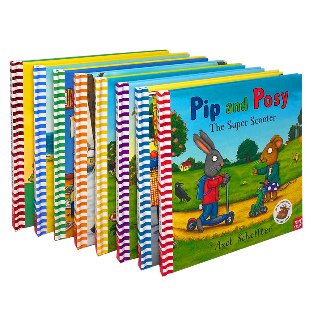 Pip and Posy 8-Book Set by Axel Scheffler | Illustrated storybooks for ages 3+, friendship, emotions, learning, adventures, toddlers, early reading