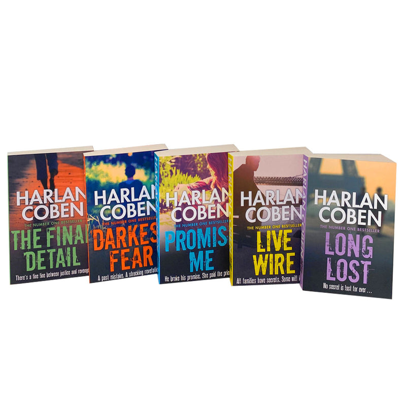 Harlan Coben 5 Book Set (6 to 10) – Mystery & Thriller Fiction Paperbacks | Crime Novels, Suspense Stories, Bestselling Page Turners by Popular Author
