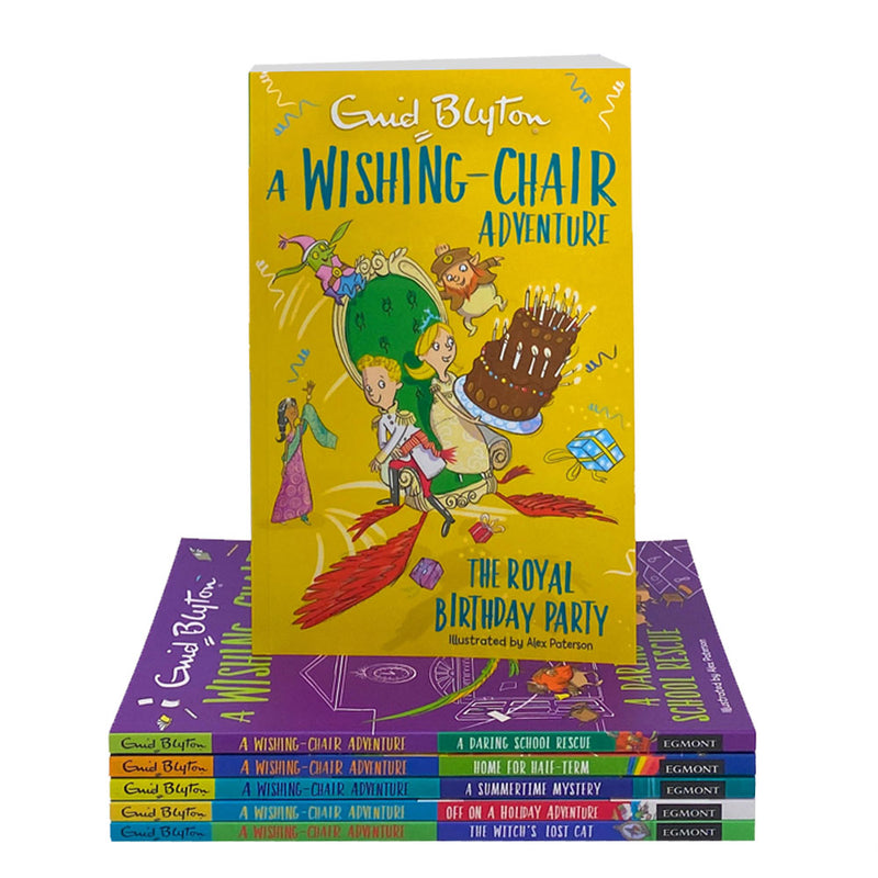 A Wishing Chair Adventure By Enid Blyton 6 Books, A Daring School Rescue, The Royal Birthday Party...