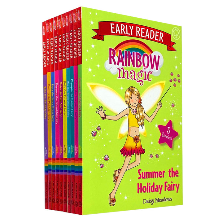 Rainbow Magic Early Reader 10-Book Box Set by Daisy Meadows | Fairy Tales, Colorful Fairies & Fantasy Stories for Kids, Reading Fun & Learning