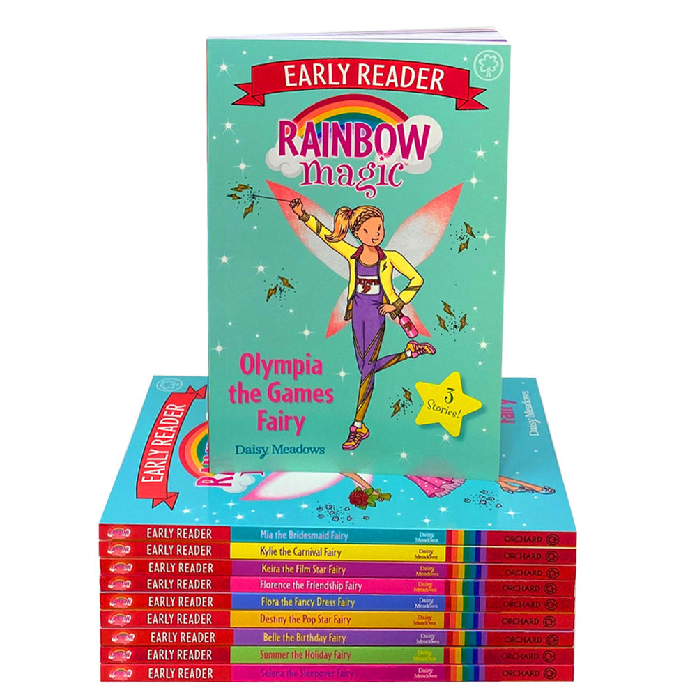 Rainbow Magic Early Reader 10-Book Box Set by Daisy Meadows | Fairy Tales, Colorful Fairies & Fantasy Stories for Kids, Reading Fun & Learning