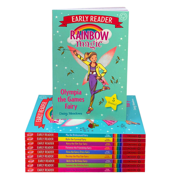 Rainbow Magic Early Reader 10-Book Box Set by Daisy Meadows | Fairy Tales, Colorful Fairies & Fantasy Stories for Kids, Reading Fun & Learning