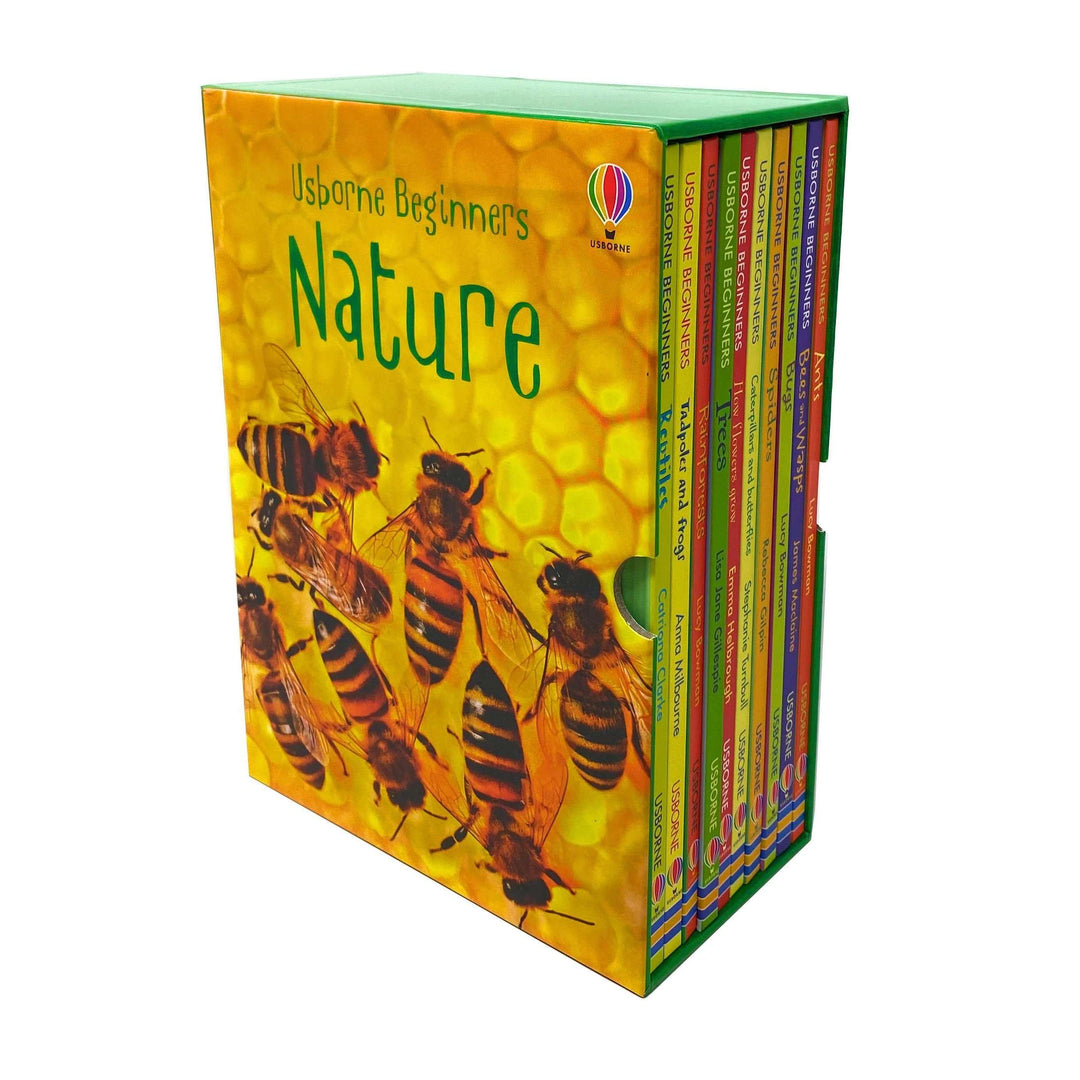 Usborne Beginners Nature 10-Book Box Set Collection| Fun & Educational Children's Non-Fiction| Wildlife, Reptiles, Rainforests & Animal Facts for Kids