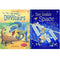 Usborne Flap Book, See Inside Collection 2 Books Set (The World of Dinosaurs, See Inside Space)