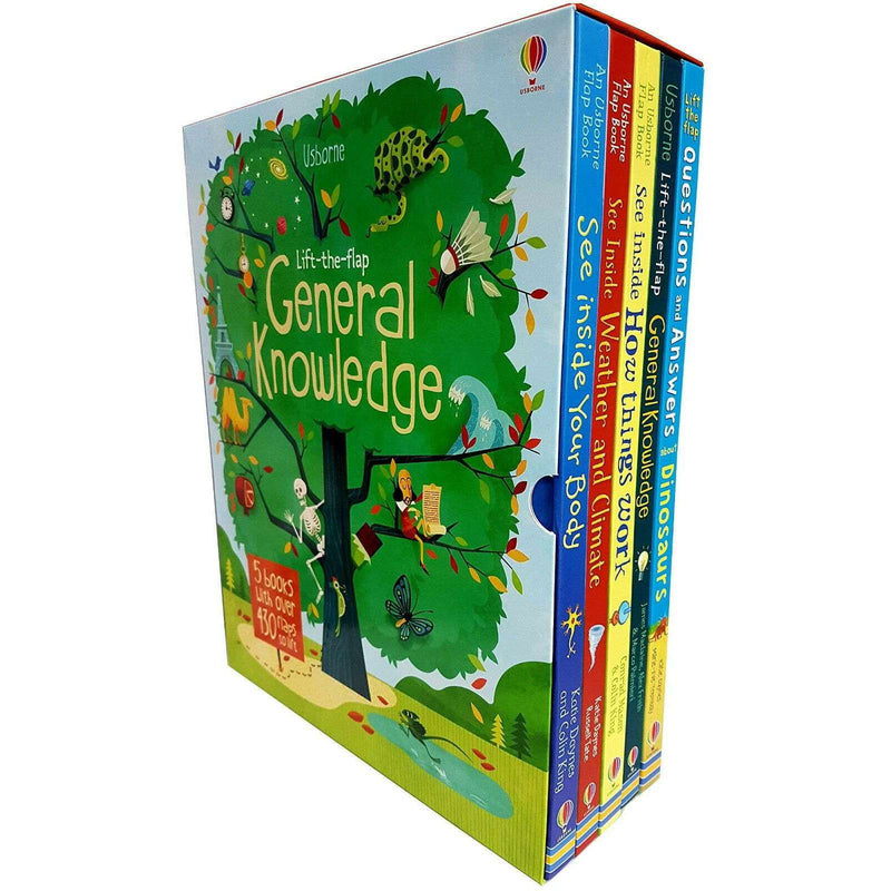 Usborne Lift The Flap General Knowledge 5 Books Collection Box Set
