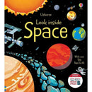 Usborne Look Inside Our World 6 Board Books Collection Set | Educational & Interactive Children's Books | Nature, Oceans, Jungle, Space & Discovery