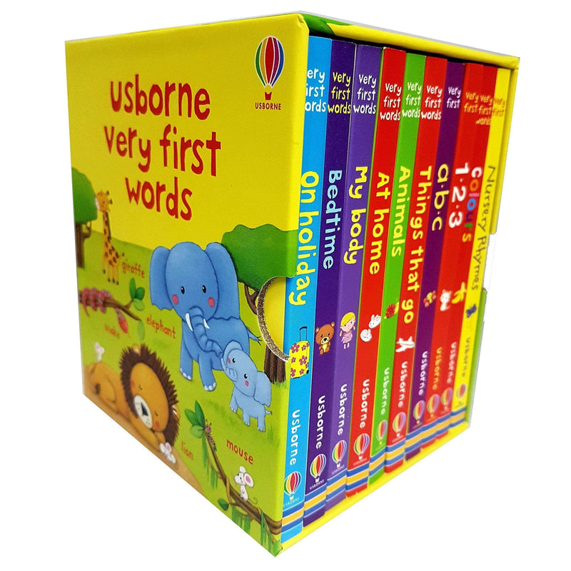 Usborne Very First Words 10 Books Set Collection, Nursery Rhymes, Colours, ABC..