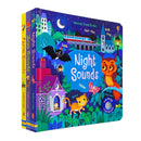 Usborne Sound Books 3 Books Collection Set by Sam Taplin Night, Zoo and Farm