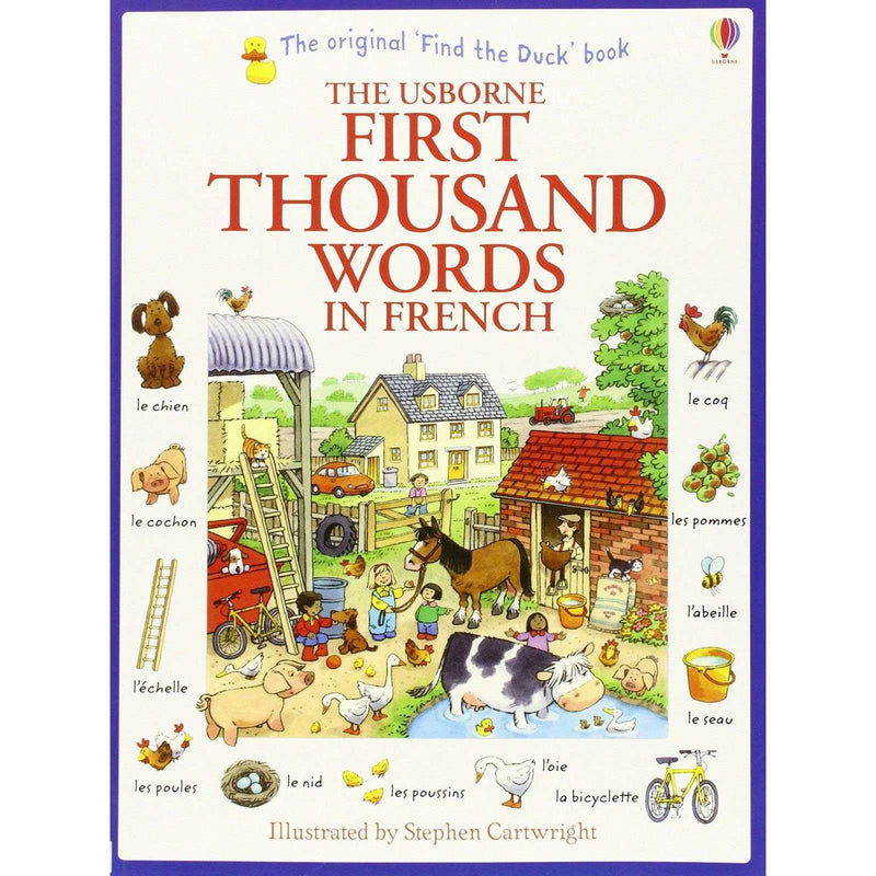 Usborne My First Thousand Words in French Book - Illustrated picture and word book