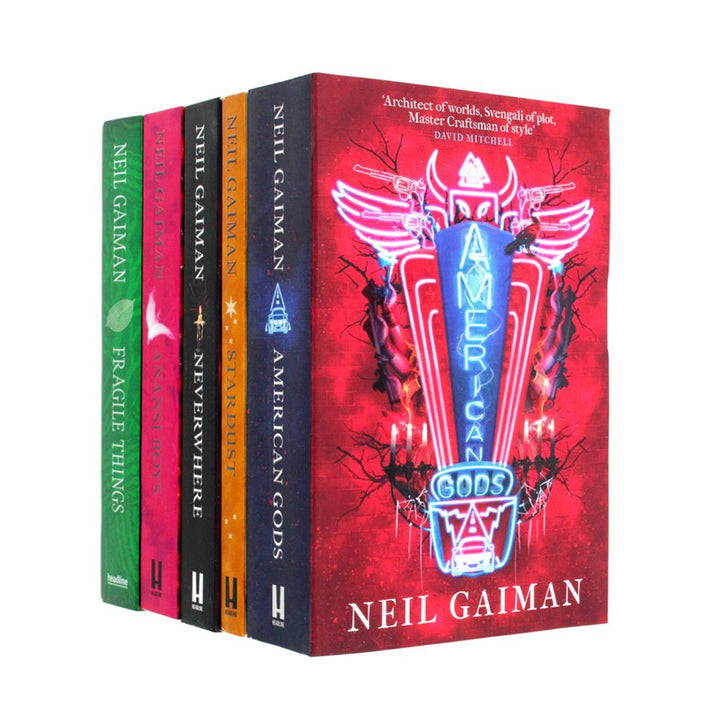 Neil Gaiman American Gods 5 Books Collection Set - American Gods, Neverwhere | Fantasy, Fiction, Adventure,Storytelling, Urban Fantasy Book
