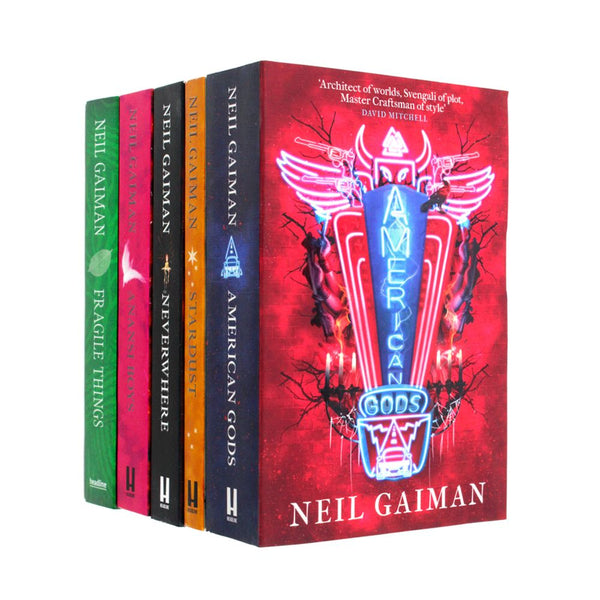 Neil Gaiman American Gods 5 Books Collection Set American Gods, Neverwhere