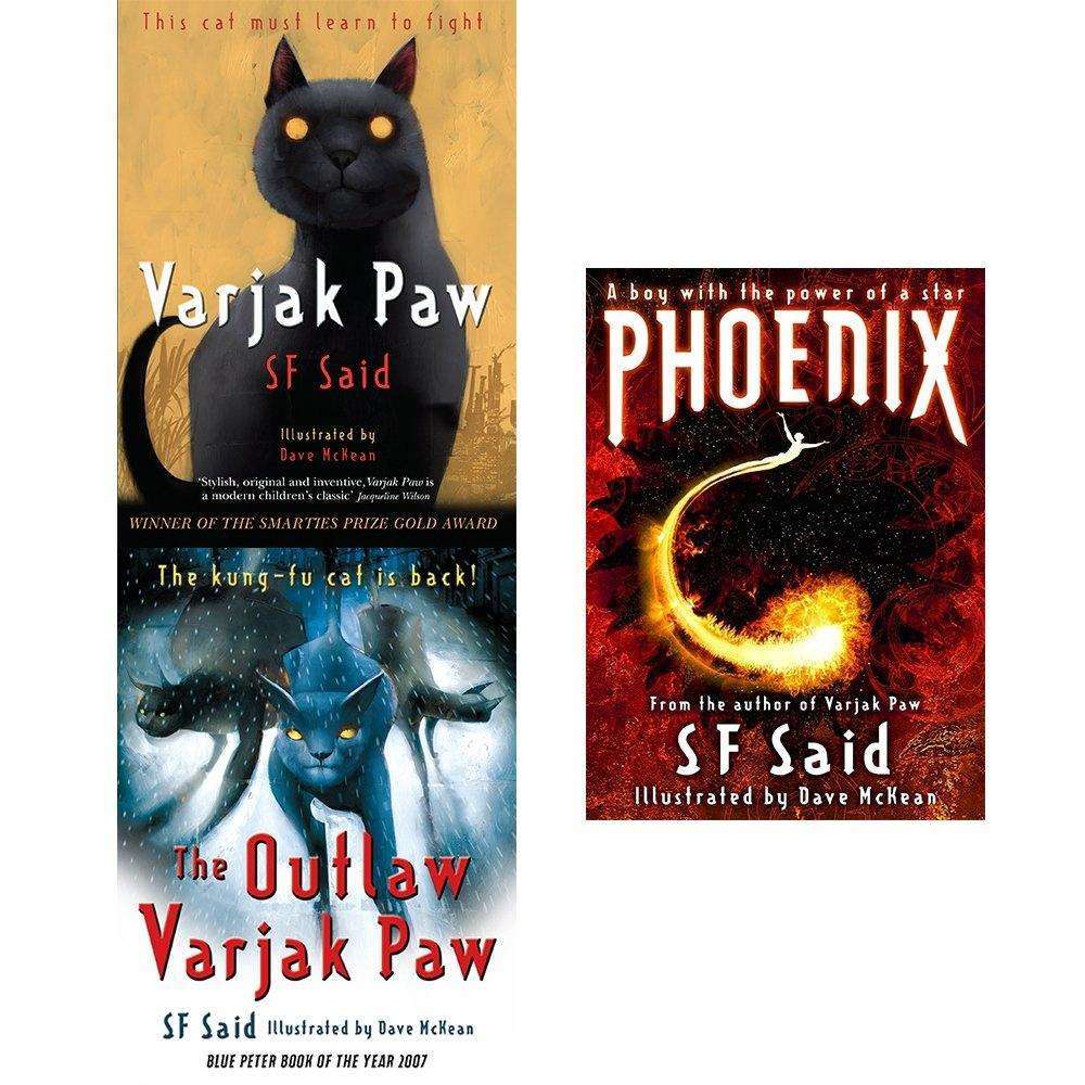 Varjak Paw 3-Book Collection by SF Said – Adventure-Filled Children's Fiction | Includes Outlaw Varjak Paw & Phoenix |Bestselling Series for 10+ years