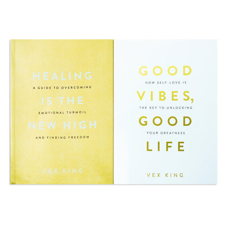 Healing Is the New High & Good Vibes, Good Life 2 Books Collection Set by Vex King