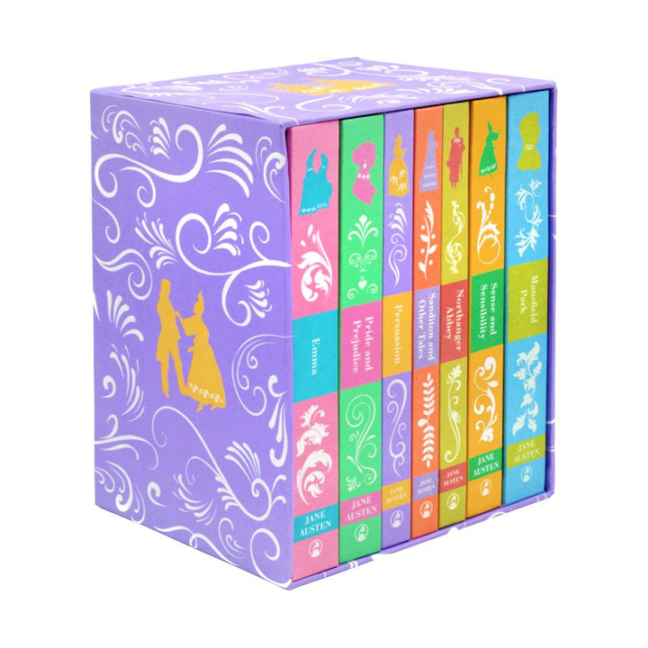 Jane Austen Complete Works 7 Book Hardcover Boxed Set – Classic Literature Novels: Emma, Pride and Prejudice, Persuasion, Mansfield & More