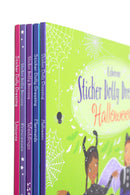 Usborne Sticker Dolly Dressing 5 Books Set Collection, Halloween, Princesses....