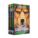 Erin Hunter Survivors Series 3 Books Collection Set (Darkness Falls, A Hidden Enemy, The Empty City)