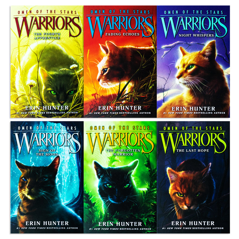 Warriors: Omen of the Stars Book 1-6 Series 6 Books Collection Set By Erin Hunter