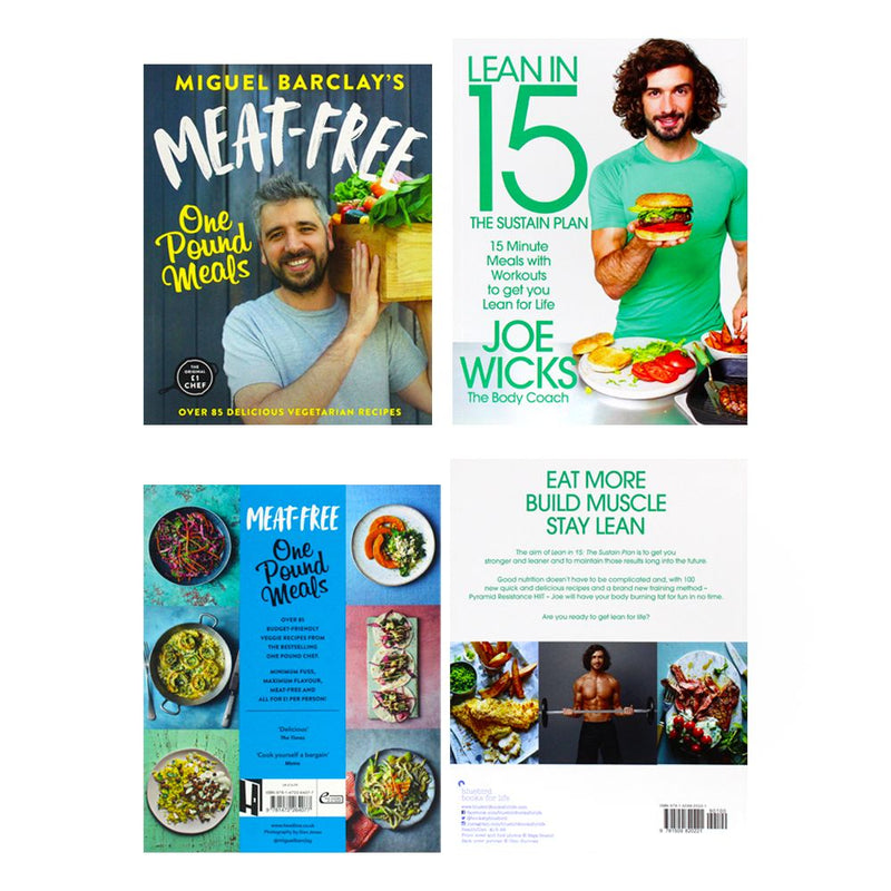 Meat-Free One Pound Meals, Lean in 15 The Sustain Plan 2 Books Collection Set