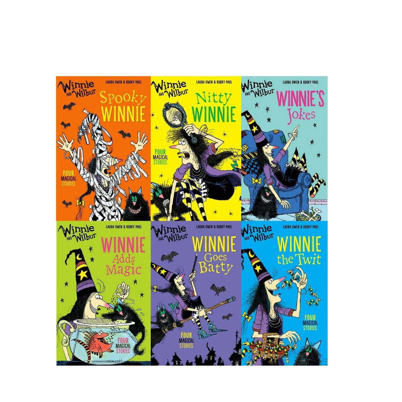 Winnie the witch and Wilbur Spooky Bag of Books Collection 6 Books Collection