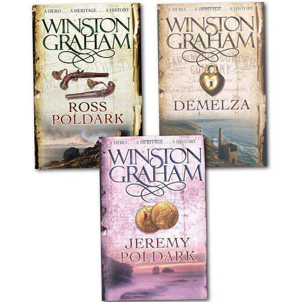 Winston Graham Poldark Collection 3 Books Set Include Ross, Demelza, Jeremy