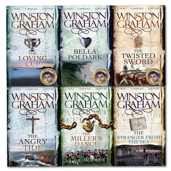 Winston Graham Poldark Series 6 Books Collection Set – Books 7 to 12, Historical Fiction, Romance, Drama, 18th Century England, Bestseller, Paperback