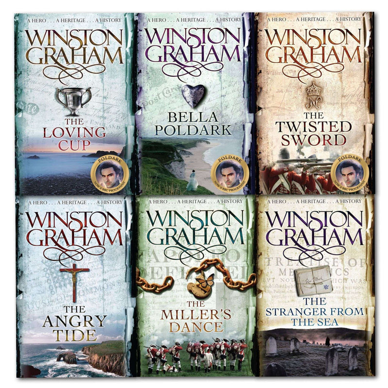 Winston Graham Poldark Series 6 Books Collection Set – Books 7 to 12, Historical Fiction, Romance, Drama, 18th Century England, Bestseller, Paperback