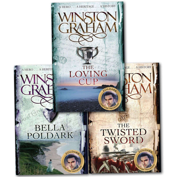 Winston Graham Poldark Series Trilogy Books 10,11,12 Collection 3 Books Set