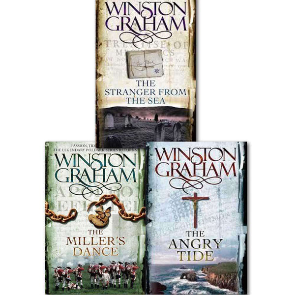 Winston Graham Poldark Series Trilogy Books 7, 8, 9, Collection 3 Books Set