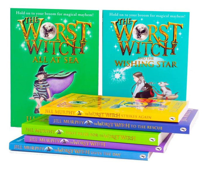 The Worst Witch Collection – 7 Book Set by Jill Murphy | Magical & Funny Children's Stories | Witches, Spells,Adventures & School Life – Puffin Series