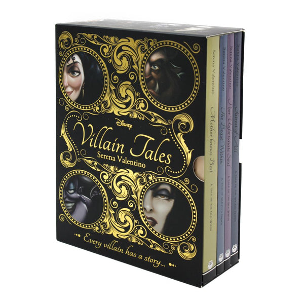 Photo of Disney Villain 4 Book Collection Box Set on a White Background