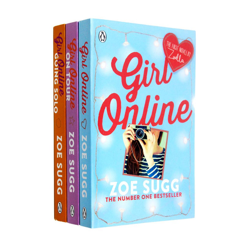 Zoe Sugg Girl Online Series 3 Books Collection Set Going Solo, On Tour