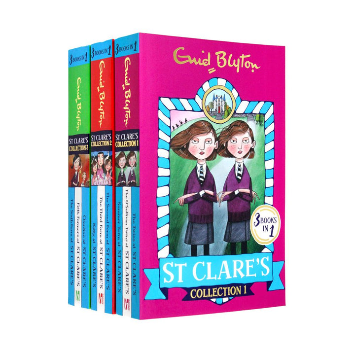 Enid Blyton St Clare’s 3 Book Collection – 9 Stories in 1 Set, Children’s Fiction Series, Timeless Adventure, Kids Reading, Paperback by Hodder