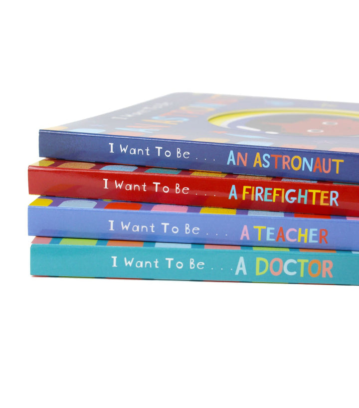 I Want To Be A.. Early Career Books for Curious Minds – 4 Book Children's Set by Richard Merritt | Educational, Interactive Stories with Mirror Ending