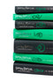 Photo of Harry Potter Slytherin House Collectors Edition Spines by J.K. Rowling on a White Background