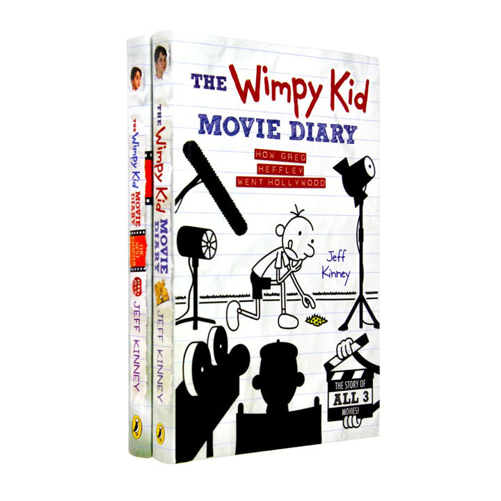 The Wimpy Kid Movie Diary Collection 2 Books Set by Jeff Kinney – The Next Chapter & How Greg Heffley Went Hollywood | Children's Humor, Kids Series